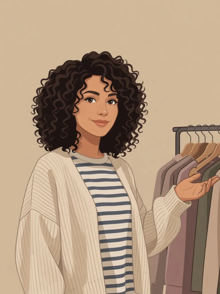 Illustrated retail character